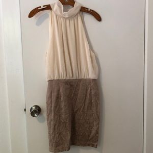 Forever 21 | Cream and tan formal dress. BRAND NEW